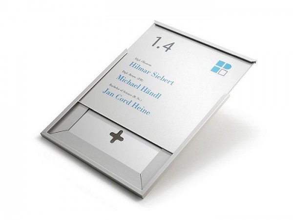 Büroschild FL ultraflach aus Aluminium