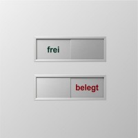 Funktionsschild mit Textschieber Frei Belegt