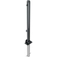 Absperr Stilpfosten RAL 7016 umlegbar zum Einbetonieren
