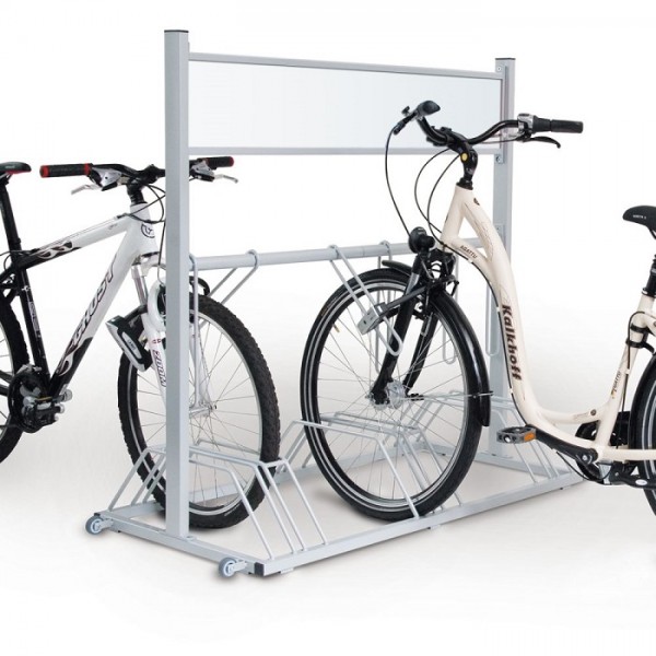 Werbefahrradständer Security Station RAL 9006