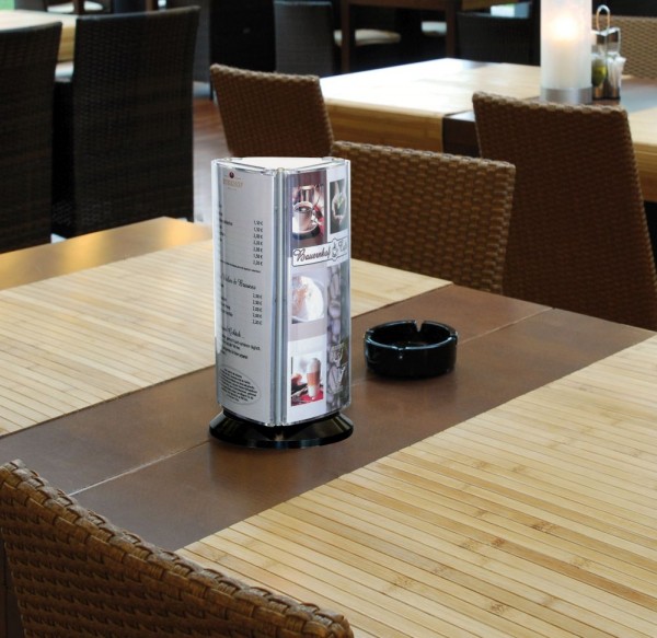Aufsteller 3xA6L Pixquick Pirouette drehbar für Tisch Theke Tresen