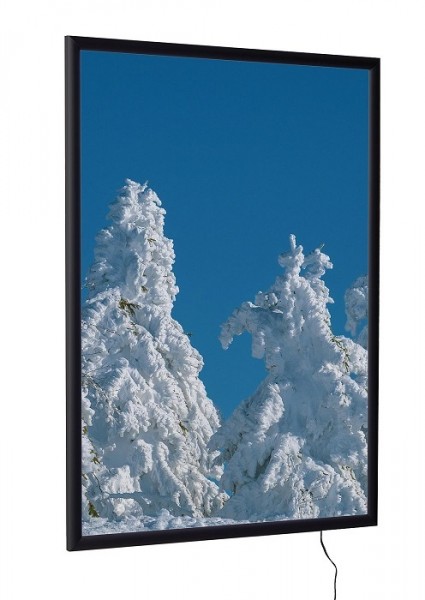 Leuchtrahmen RAL 9005 schwarz DIN A1 doppelseitig
