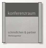 Türschild 155x110 mit Klappprofilen Unitex G