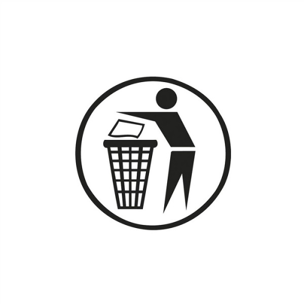 Aufkleber Saubermännchen Ø150 mm