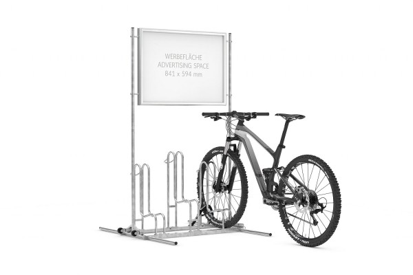 Werbe-Fahrradständer CW 4000 BR für 3 oder 6 Fahrräder