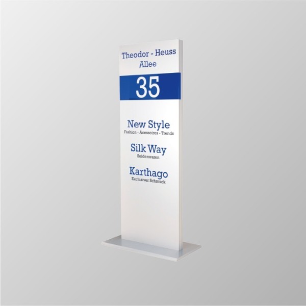 Werbepylon Aluminium Innen & Außen