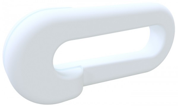 Verbindungsglied 6mm weiß beschichtet Kunststoff