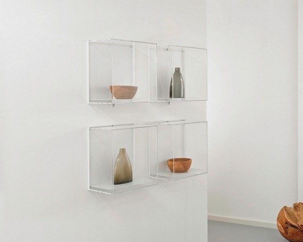 Wandvitrine VIEW Exponat Vitrine Glas