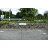 Rundbügel Parkplatzbeschilderung Edelstahl