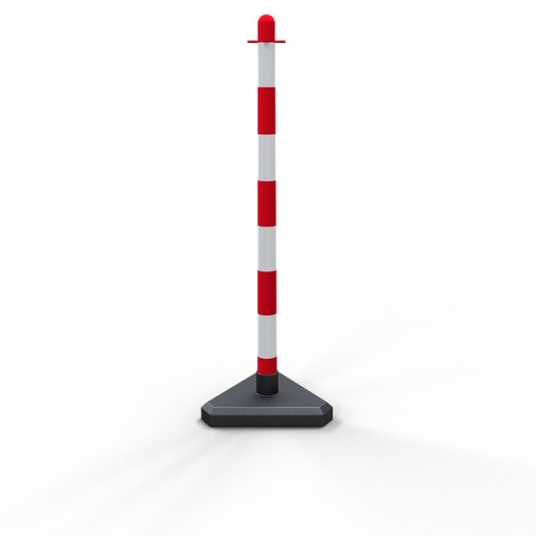 Kettenpfosten Ø 40 Kunststoffrohr dreieckiger Fuß