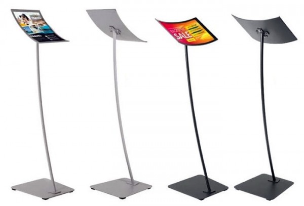 Informationsständer geschwungenes Design