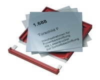 Hinweisschild Aluminium Rahmen farblackiert